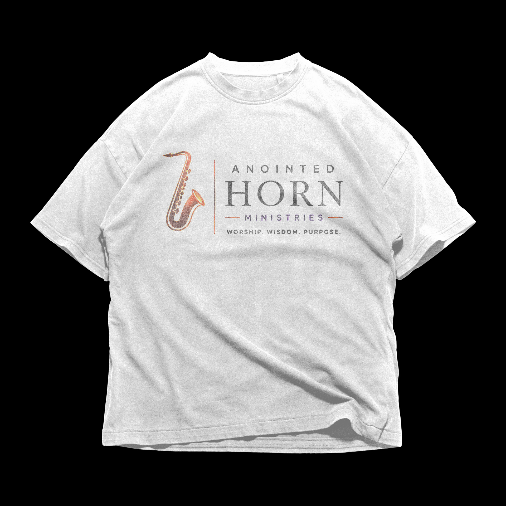 White Anointed Horn Ministries T-Shirt